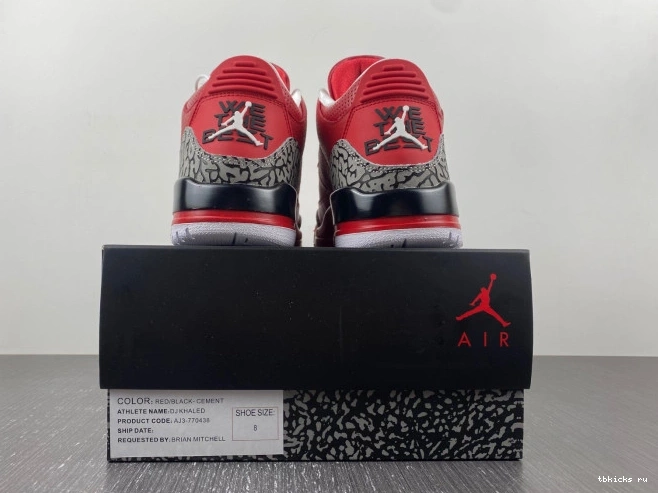 Rep TB 3 Retro Grateful Khaled AJ3-770438 DJ Jordan Air 0717